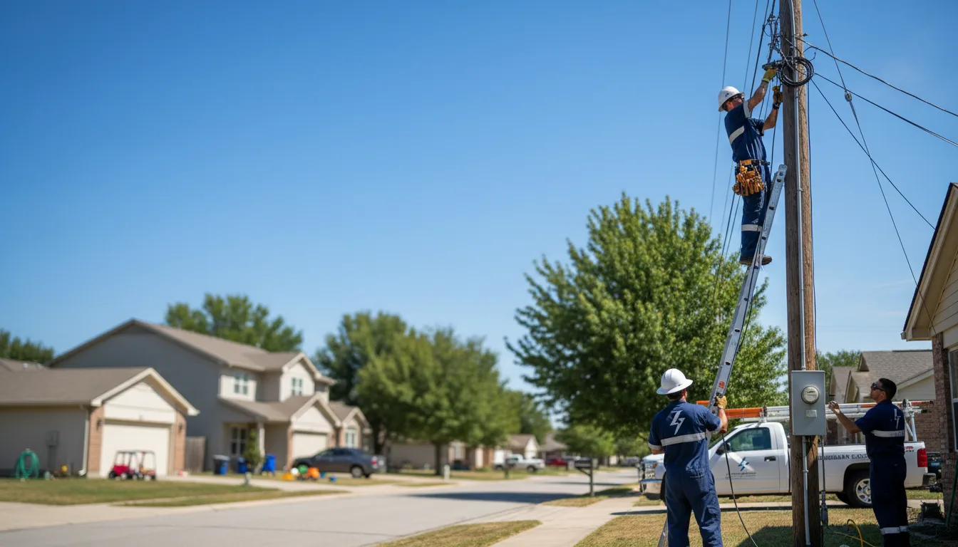 Residential electrician providing installation services in Oak Hill, OH